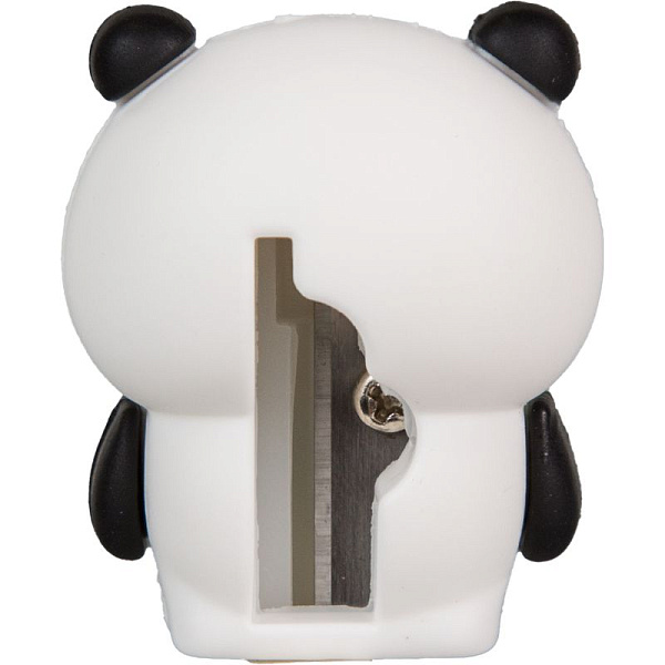 Точилка 1 отв. "deVENTE. Panda" 28x29x34 мм, пластиковая с покрытием Soft Touch, каждая в индивидуальном пакете с с индивидуальной маркировкой