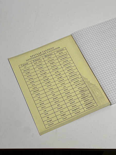 Тетрадь предметная 48 листов "Ассоциации" Английский язык, со справочным материалом, обложка мелованный картон, блок офсет