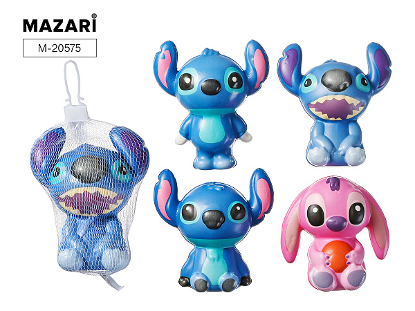 Игрушка-антистресс УШАСТИК 10.5*9.5 см, ассорти 4 дизайна, ПВХ- сетка