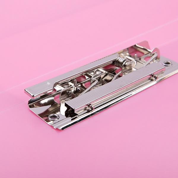 Папка с металлическим прижимом "Expert Complete" Trend ICEberries A4 700 мкм 20 мм лён 1 шт. клубника