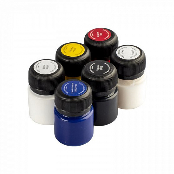 Набор акрил кожа 5+1 шт х20 мл DECOLA