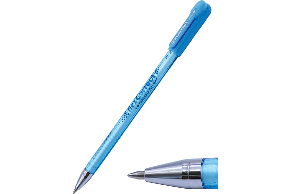 Ручка гелевая 0,5 мм Flexoffice, СИНЯЯ, пиши-стирай с ластиком