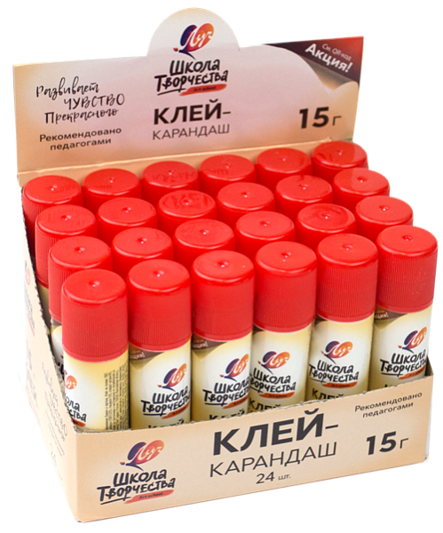 Клей-карандаш «Школа творчества» 15 г Луч