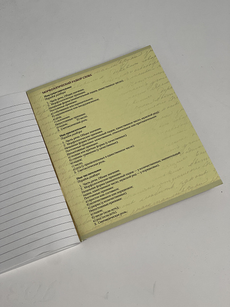 Тетрадь предметная 48 листов "Ассоциации"  Русский язык, со справочным материалом, обложка мелованный картон, блок офсет