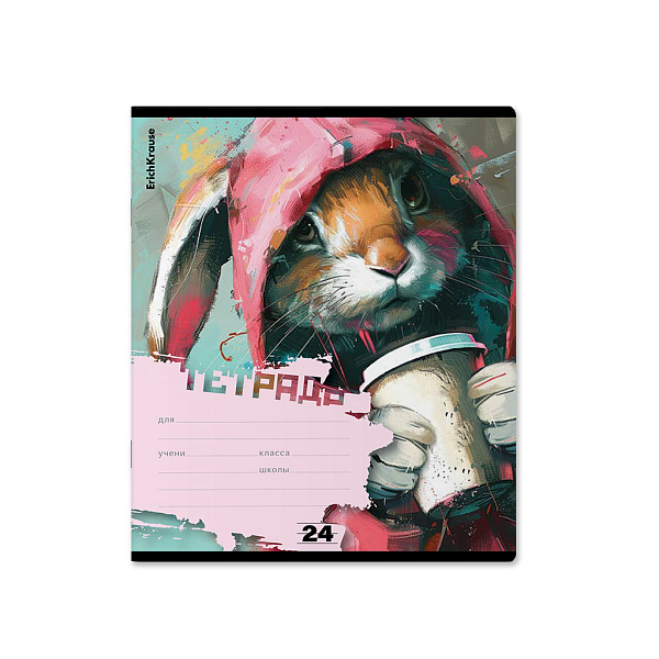 Тетрадь 24 л. лин. "Coffee Mania" ErichKrause (в плёнке по 10 шт.)_MIX-PACK