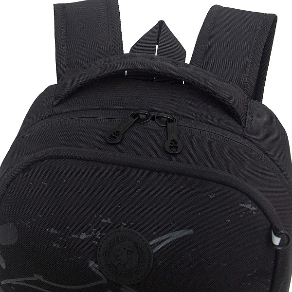 Рюкзак школьный с картхолдером на держателе (/1 черный)