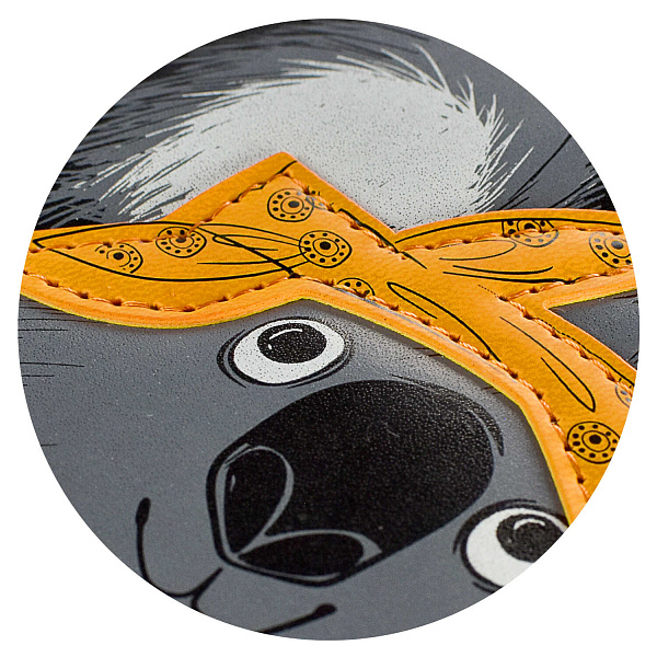 Дневничок д/девочек А6+ 96 л. "ХИП ХОП КОМАНДА" "КОАЛА" (126х174 мм, тв. переплёт с поролоном, ниткошвейный, аппликация из искусственной кожи, шелкография в две краски, белы