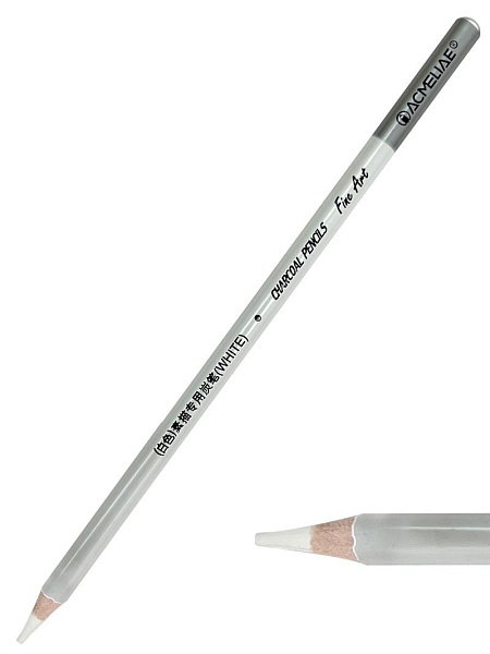 Набор угольных карандашей ACMELIAE белых 3шт. в блистере,