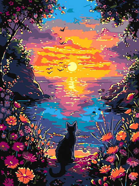 Картина по номерам холст на подрамнике 30*40 см "Таинственный залив"