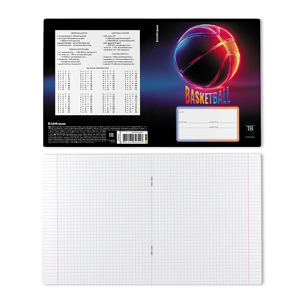Тетрадь 18 листов в клетку ErichKrause Win Zone, (в плёнке по )_MIX-PACK
