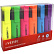 Набор маркеров текст. 6 шт "deVENTE" (желт, зел, оран, роз, гол, сирен) плоский корпус, скошенный наконечник, ширина линии 1-5 мм, в пластиковом блистере
