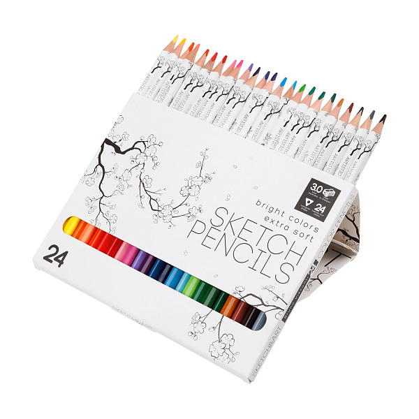 СКЕТЧ КАРАНДАШИ 24 ЦВ. "SKETCH&ART"