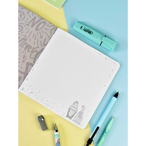 Блокнот 170*170 40 л. "АРТ-БРАТВА" /мягкий переплёт (2 скобы), полноцветная печать, матовая плёнка, Блок - белый офсет, 65 г/м², печать в одну краску, дизайнерский блок , эмбоссированна