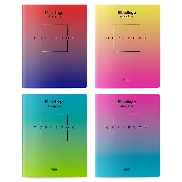 Тетрадь 48л., A5, клетка Berlingo "Radiance", 80г/м2, софт-тач, ассорти