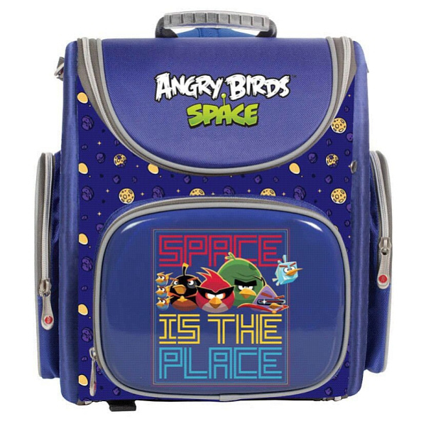 Ранец раскладной Hatber COMPACT "Angry Birds" жесткая форма (38х28х18 см)
