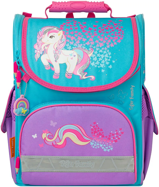 Ранец школьный NATURE QUEST Little Charlotte, разм.35 х 31 х19/33 х 25 х13  см, анатом. спинка, для девочек арт.