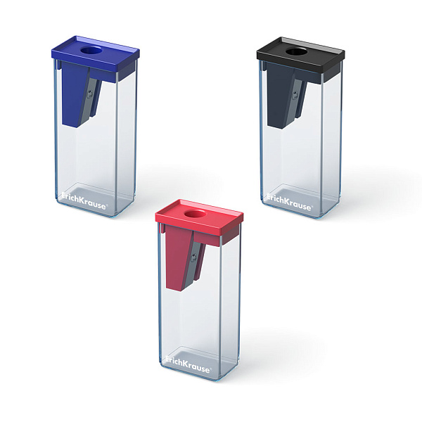 Точилка 1 отв. ErichKrause CITY пластик. Ассорти