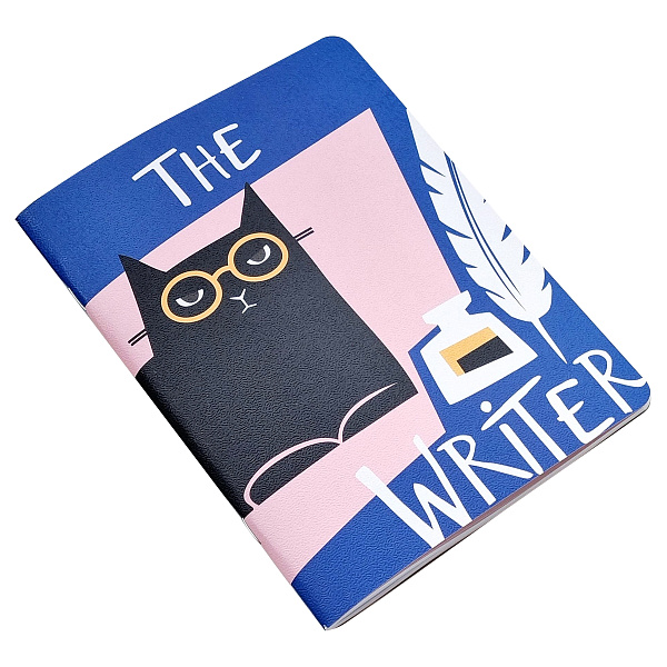Тетрадь Be Smart, "Writer", кот 150х210 мм, 48 л. кл. мягкий переплет, скрепка.