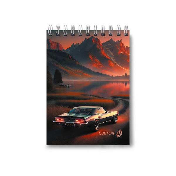 Блокнот А6 80 л. кл. на гребне "В пустыне" 01206  "Светоч"