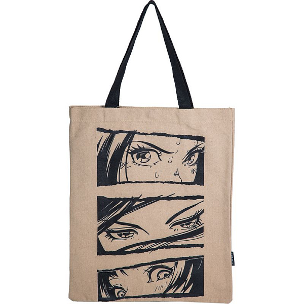 Сумка-шоппер "deVENTE. Anime Eyes" 35х40 см, канвас, 1 отделение на магнитной кнопке, 1 внутренний к