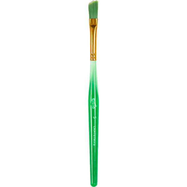 Набор кистей 6 шт. "deVENTE. Cosmo" (синтетика круглые № 2, 3, 4, плоские № 5, 6, 8) ручка пласт., окрас волоса и ручки в ярких цветах, в пластиковой упаковке с картонной подложкой и резинками-фиксаторами кистей