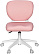 Кресло детское Cactus CS-CHR-3594PK розовый крестов. пластик белый