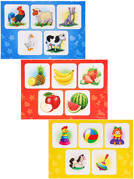 ЛОТО (30 фишек) + ПАЗЛЫ 24 эл. ДЛЯ МАЛЫШЕЙ