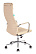 Кресло руководителя Бюрократ бежев. искусственная кожа крестовина хром
