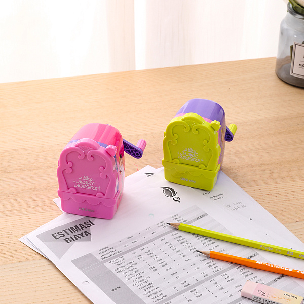 Точилка д/каранд. механическая Deli Mirror Explora пластик ассорти