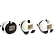 Точилка для карандашей "deVENTE. Sweet Panda" 30x37x28 мм, 1 отверстие, пластиковая с покрытием Velvet Touch, каждая в индивидуальной пластиковой коробочке с маркировкой, ассорти 3 дизайна