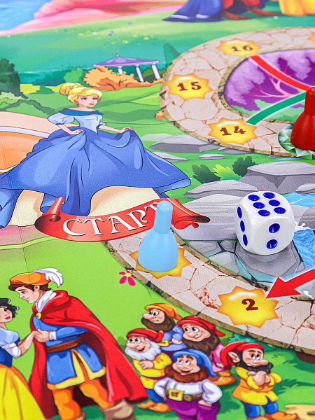 Игра настольная (ходилка) "Рыжий кот" Принцессы" 