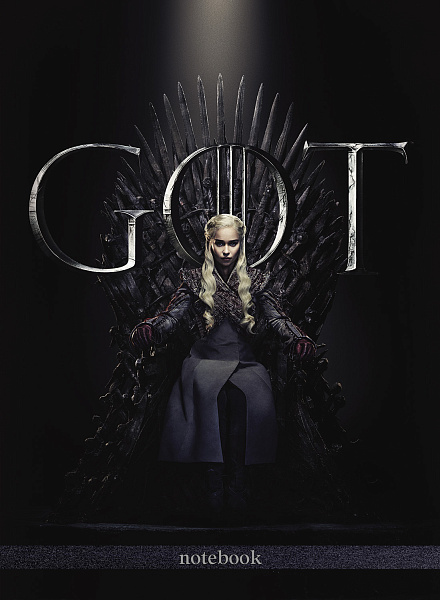 Бизнес-блокнот А6 64 л. кл./лин. "Игра престолов" (Game of Thrones) тв.переплет глянц. ламин. 