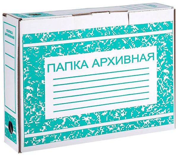 Короб архивный с клапаном 75 мм, до 700 листов, INDEX микрогофрокартон