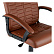 Кресло руководителя Helmi HL-E80 "Ornament" LTP, экокожа коричневая, мягкий подлокотник, пиастра
