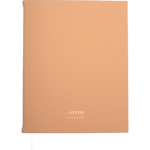 Дневник "deVENTE. Color Mix" универсальный блок, 48 листов, бежевый, белая бумага 80 г/м2 с двухцветным срезом, печать в 1 краску, твердая обложка из искусственной кожи soft touch, тиснение фольгой, 1 ляссе,