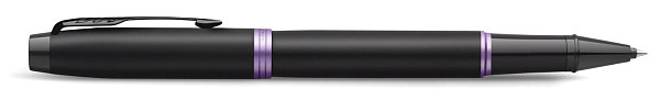 Ручка-роллер "Parker IM Vibrant Rings T315 Amethyst Purple PVD F чернила черн. подар.кор.