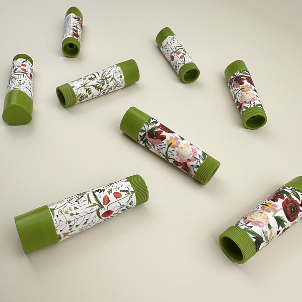 Клей-карандаш  15 г "FLORA. Bloom flowers" на PVP основе