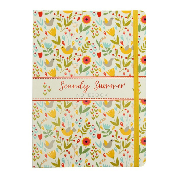Блокнот А5 96 л. "Scandy summer" тв.переплет , печатный блок 70г/м2