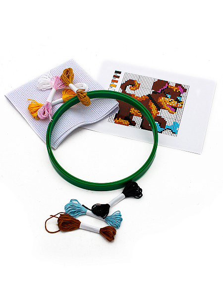 Набор для вышивания 43х43 клетки.(канва б/р) ЩЕНОК