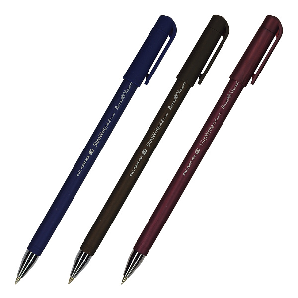 Ручка шариковая 0,5 мм "SlimWrite" СИНЯЯ ORIGINAL (3 цвета корпуса)