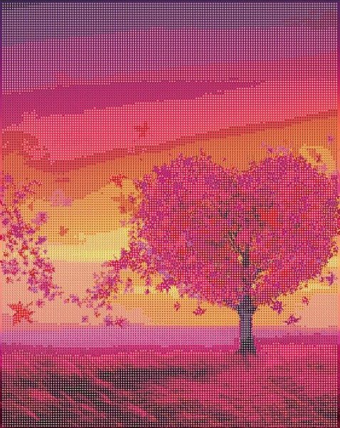 Алмазная мозаика 40*50 "Diamond Way" Долина Любви, 