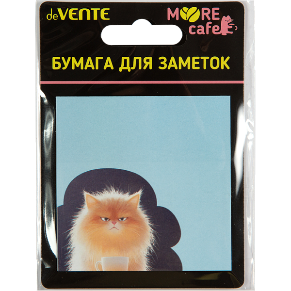 Бумага на л/п  70*70 20л. "deVENTE. MooreCafe" офсет 80 г/м², печать 4+0, ассорти дизайнов, в картонном блистере и пластиковом пакете с европодвесом