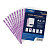 Папка-вкладыш с цв. полоской A4 20 шт. 30 мкм глянцевый фиолетовый "Expert Complete" Premier