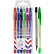 Набор ручек шариковых 6 цветов, d=0,7 мм, полупрозрачный корпус c металлическим наконечником, сменный стержень, в пластиковом блистере