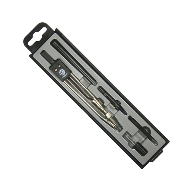 Готовальня 5 пр. Globus (циркуль стальной никел.зап.гриф,игольн.вставка, ручка, рейсф.вставка)подвес