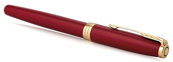 Ручка-роллер "Parker Sonnet Core T539 LaqRed GT F чернила черн. подар.кор.