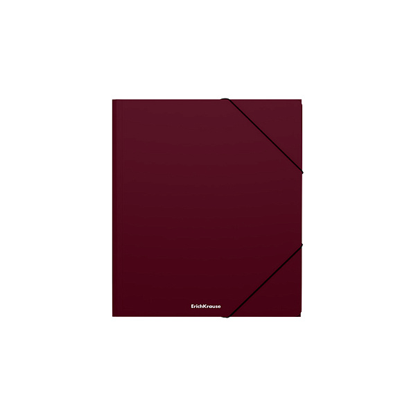 Папка для тетрадей А5+ на резинках ErichKrause Matt Blackberry Marsala, ассорти 