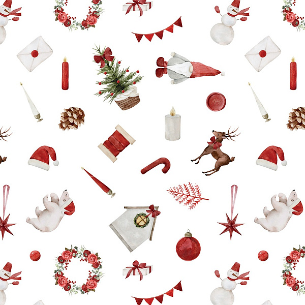 Бумага упаковочная  "НОВЫЙ ГОД", 70 х100 см