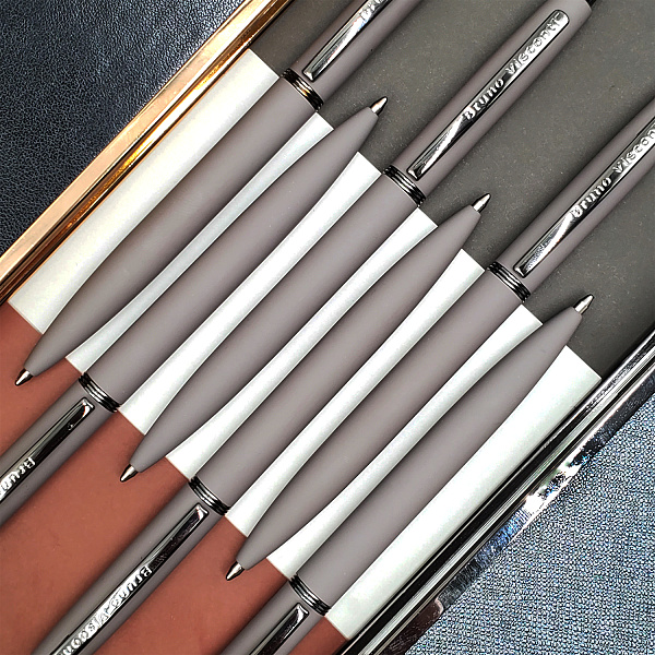 Ручка "SAN REMO" шарик. автомат. 1,0 мм СЕРЫЙ МЕТАЛЛИЧЕСКИЙ КОРПУС СИНЯЯ