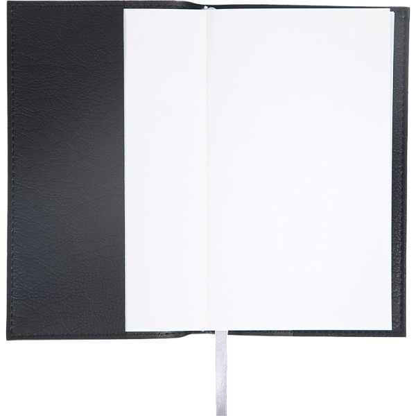 Планинг карманный недат "deVENTE. Orto" черный, (100 ммx170 мм) 160 стр, кремовая бумага 70 г/м², печать в 1 краску, мягкая съемная обложка из искусственной кожи, отстрочка, термо тиснение, 1 ляссе, в термоусадочной пленке,